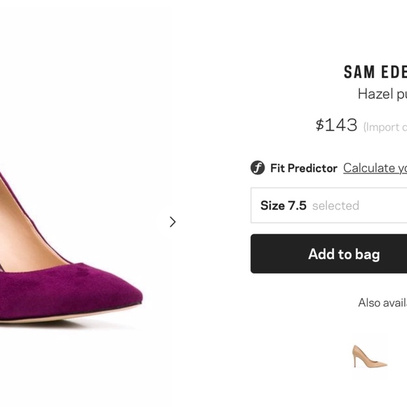 Sam Edelman suede pump - Picture 5 of 5